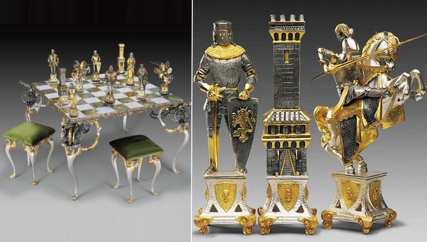 Ajedrez: Este es el más caro del mundo con piezas de oro y diamantes