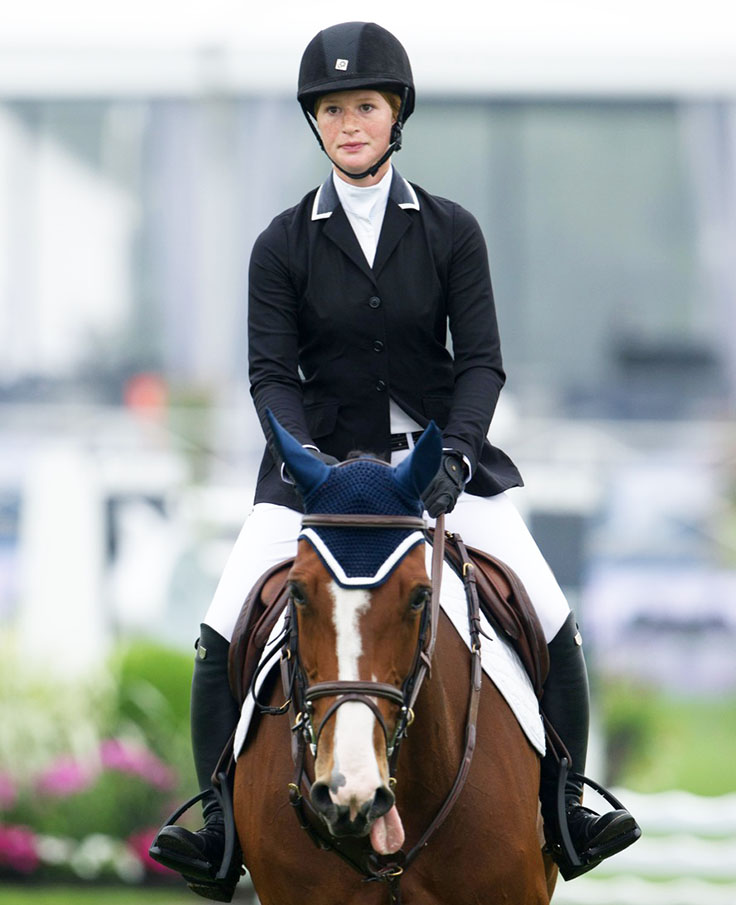 Jennifer Katharine Gates horseriding