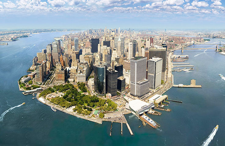 Lower Manhattan NYC Aerial