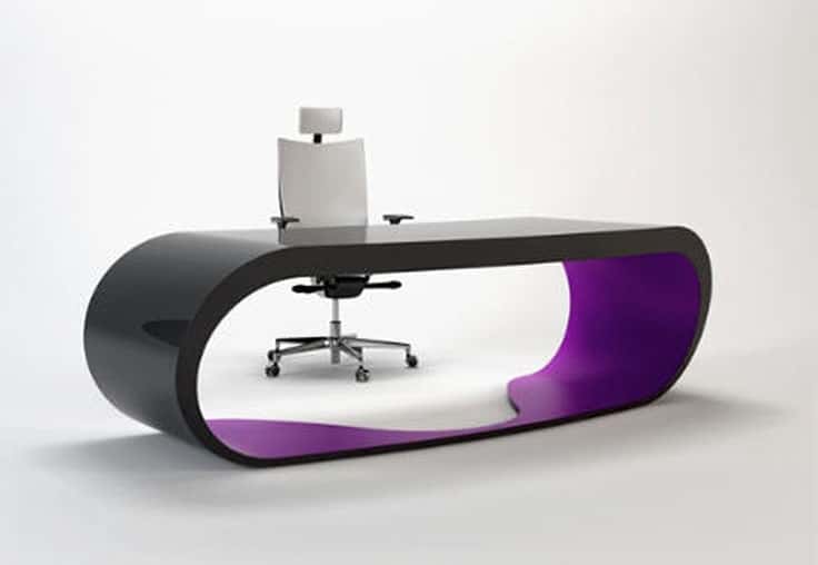 Goggle-Office-Desk-by-Danny-Venlet-Black-and-Purple-Color
