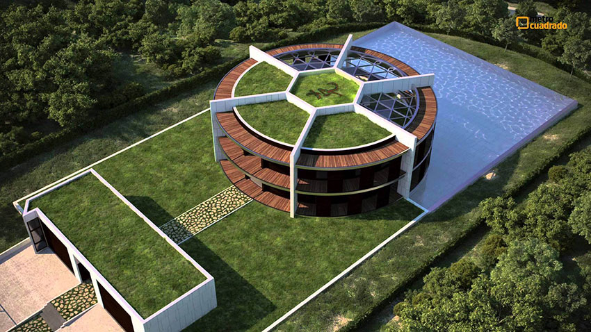 Lionel Messi's Ball-Shaped House